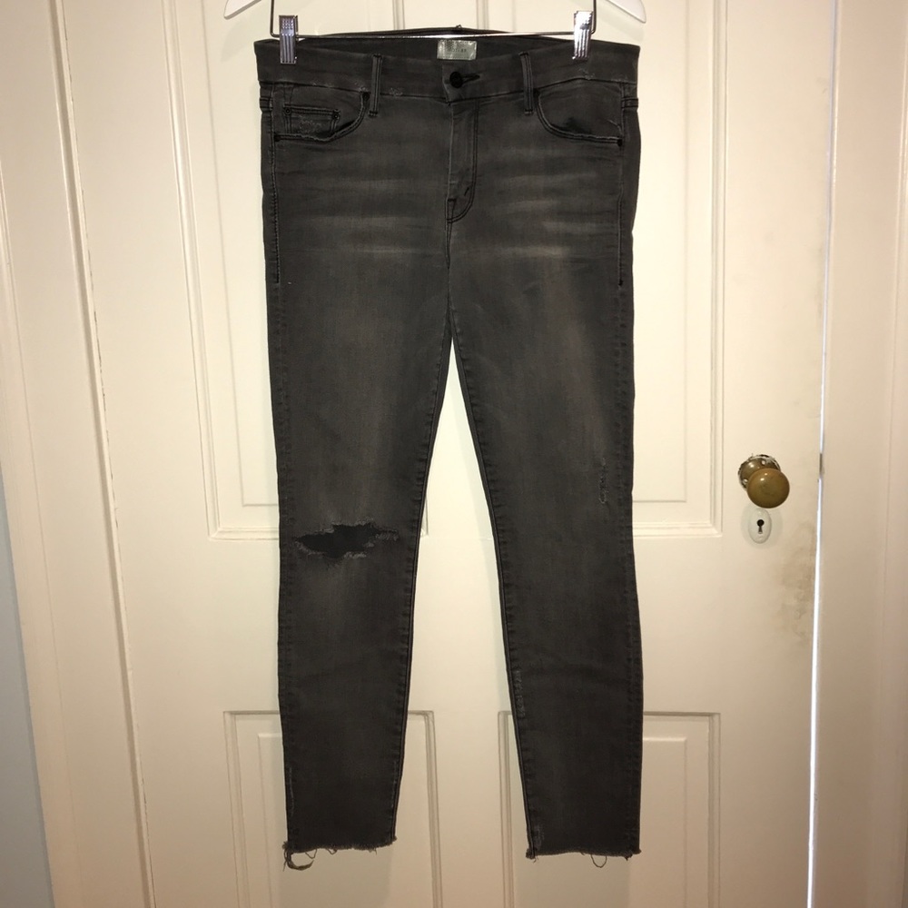 MOTHER ripped gray Jeans